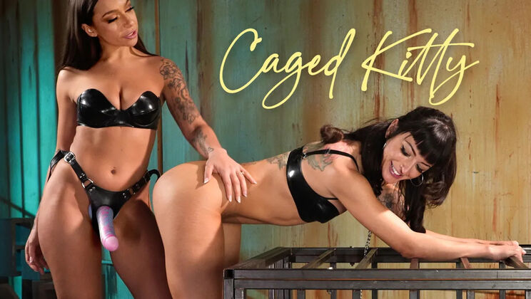 Everything Butt (Kink) - April Olsen - Charlie Valentine - Caged Kitty: April Olsen Anally Dominates Charlie Valentine / 18.01.2022
