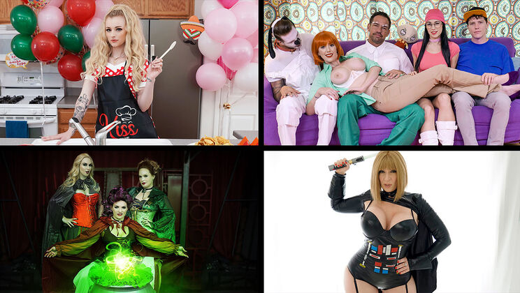 MYLF - Brandi Love - Sara Jay - Alexa Nova - Lauren Phillips - Sexy Milf Costumes Compilation / 25.10.2022