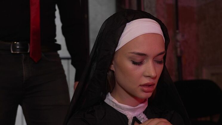 NRX Studio - Loren Strawberry - Nick Whitehard - Awakening of a Succubus from the depths of the soul of nun Loren Strawberry! Anal curse NRX134 / 03.08.2021