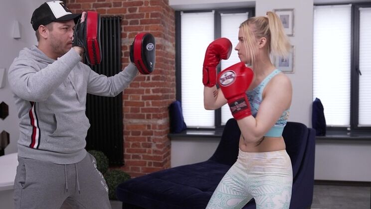NRX Studio - Willy Regal - Apollon - Nick Whitehard - Daenerys Workholes - Tim Monster Cock - Trainer and his Friends fucked a young boxer girl ( DPP/DP ) DRY / 06.06.2022