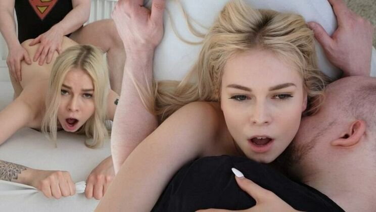 PornForce - Mimi Cica - Butt Spencer - PLEASE CUM INSIDE OF ME! Gorgeous Blonde Teen Fucked Rough And Creampied 3 Times In A Row / 07.09.2021