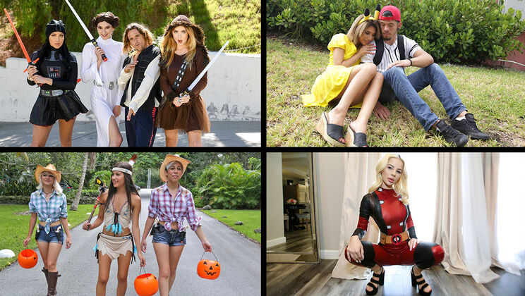Team Skeet Selects - Karlee Grey - Dolly Leigh - Chanel Grey - Madison Summers - Hottest Costumes Compilation / 26.10.2022